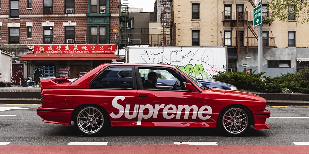 Supreme x Hot Wheels вдохновили на создание совместной версии BMW E30 M3 в масштабе 1:1