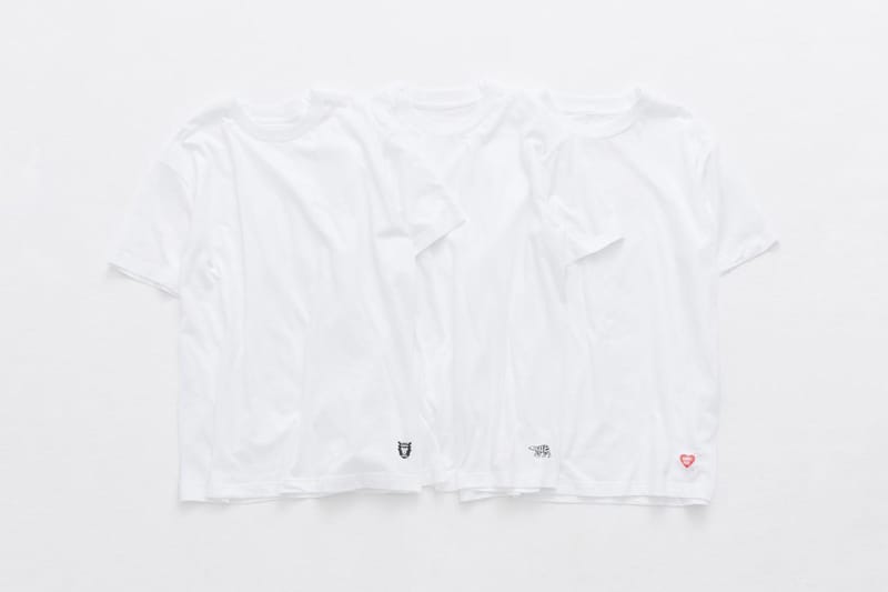 人気 ☆HUMAN MADE☆ T-SHIRTS WHITE (3 PACK) Human Made 3-pack t-shirt | WHITE | SEVENSTORE