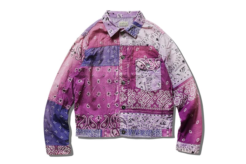 【Kapital】bandana patchwork jacket マルーン 4 kapital-gauze-bandana-