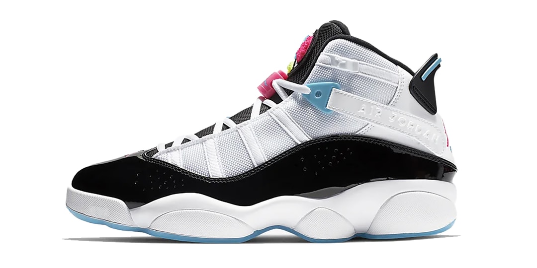 pink jordan six rings