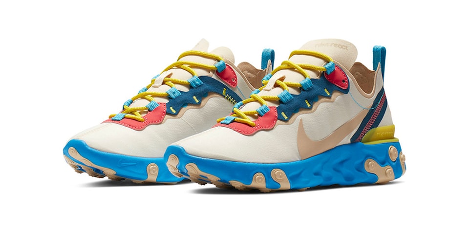 nike react element 55 grey and blue