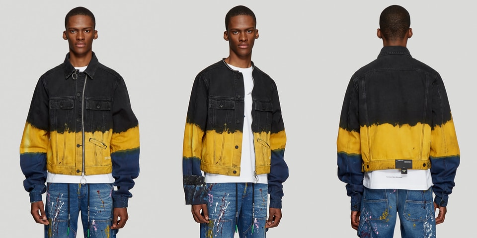 off white tie dye jacket