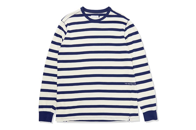 POP TRADING COMPANY／Pop ＆ Miffy Striped Longsleeve Pop Trading Company x Miffy Embroidered Striped Long Sleeve