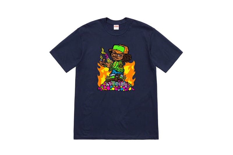 Supreme newspaper hot sale tee