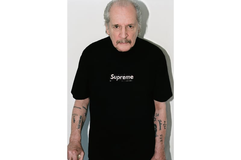 Supreme swarovski box 2025 logo tee black