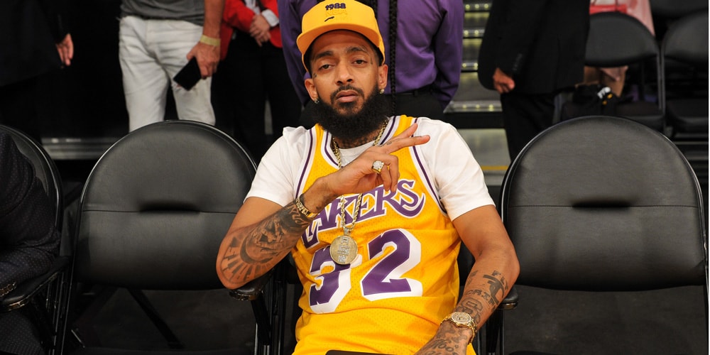 Nipsey Hussle LakersWarriors Match Tribute Hypebeast