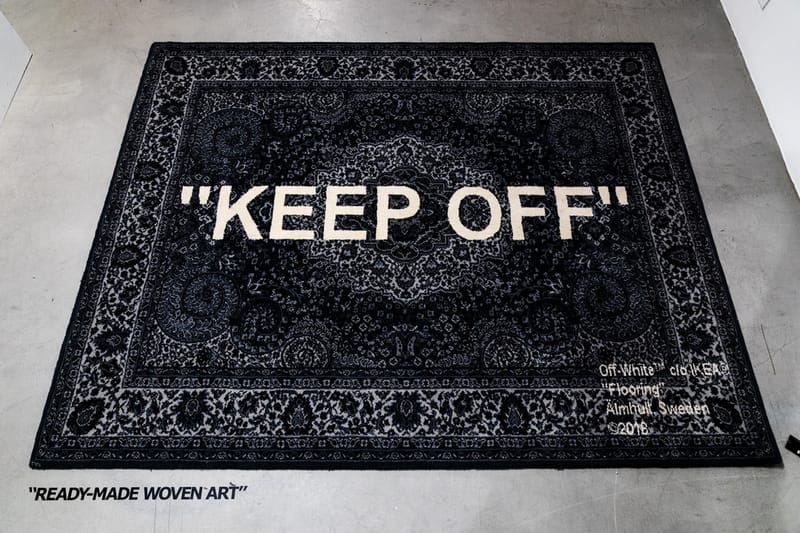 Off white 2025 rug retail