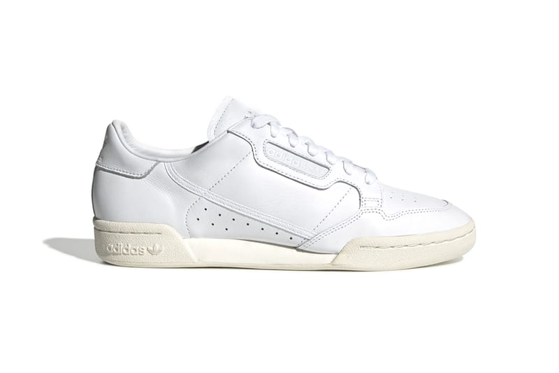 Adidas originals continental 80s trainers in off outlet white