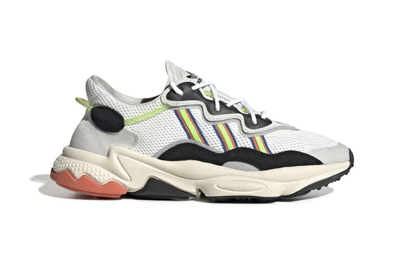 Adidas ozweego white 2025 solar green