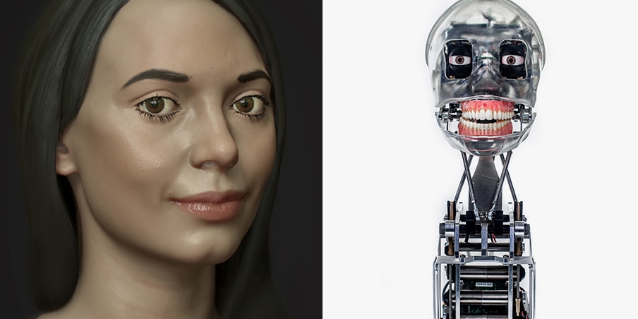 Первая в мире художница-гуманоидный робот с искусственным интеллектом устраивает собственную выставку