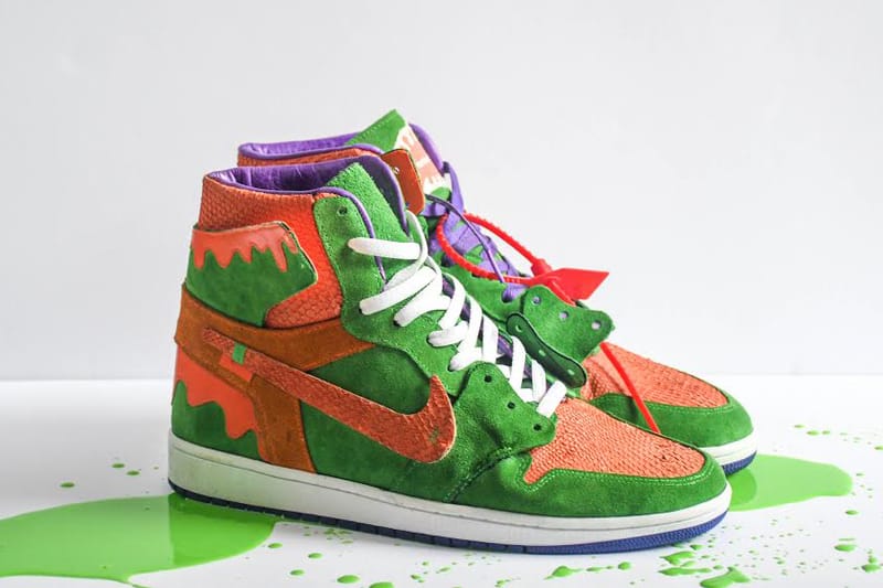 AMAC Customs Unveils Nickelodeon Slime-Inspired Air Jordan 1 High