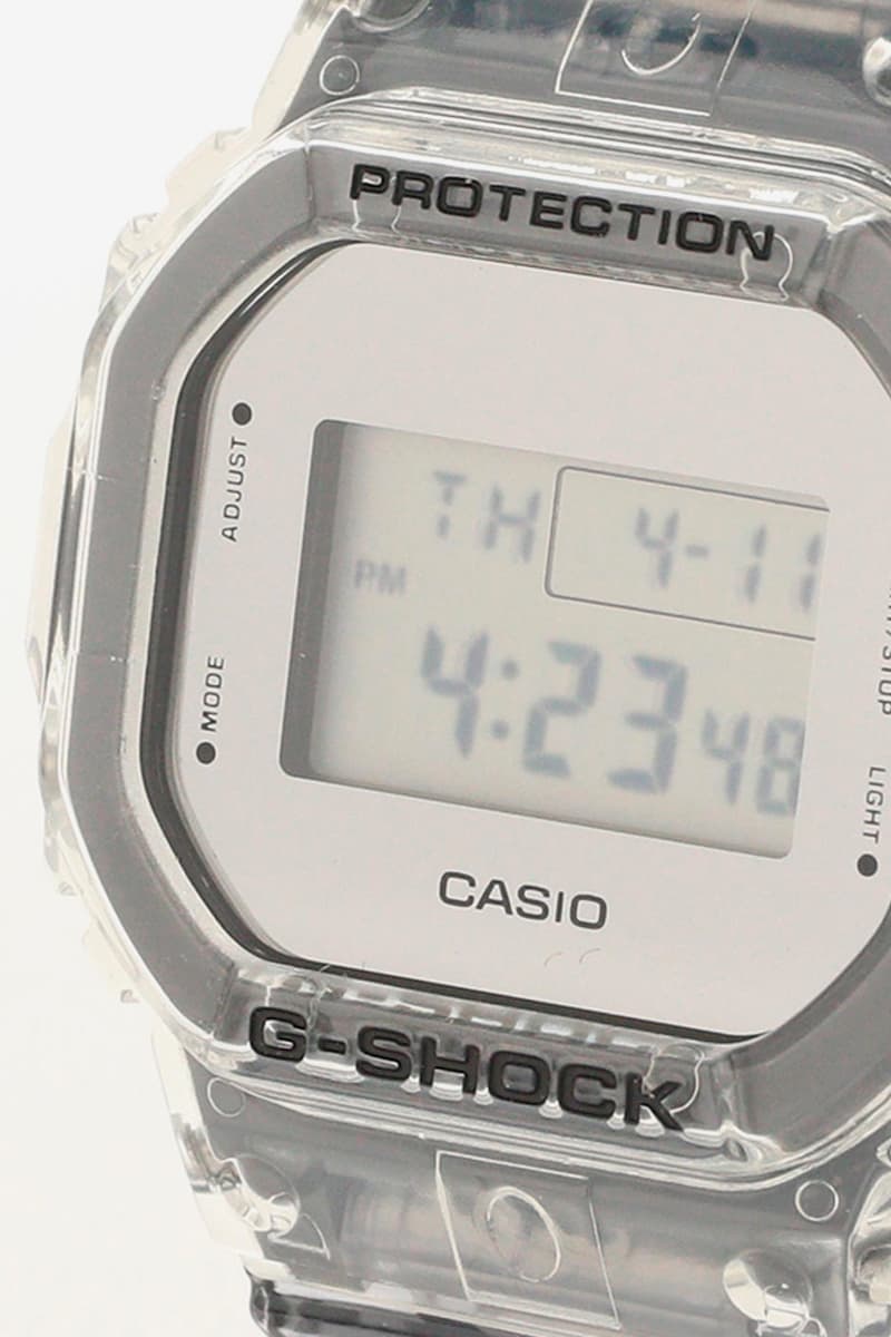 g shock casio clear