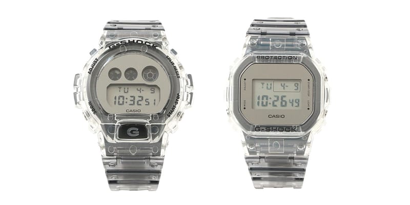 G shock clear skeleton on sale