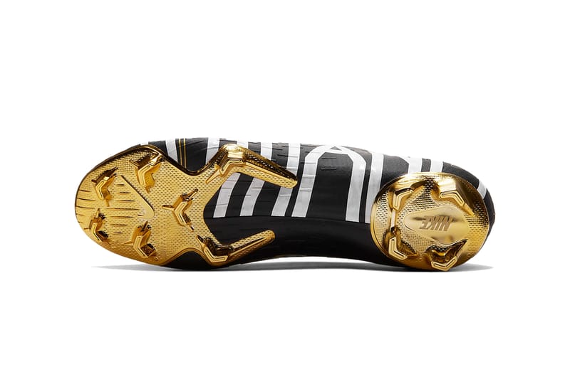 Ronaldo black and outlet gold boots