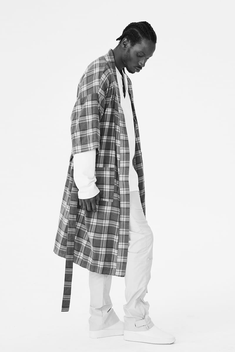 Fear of god plaid on sale coat