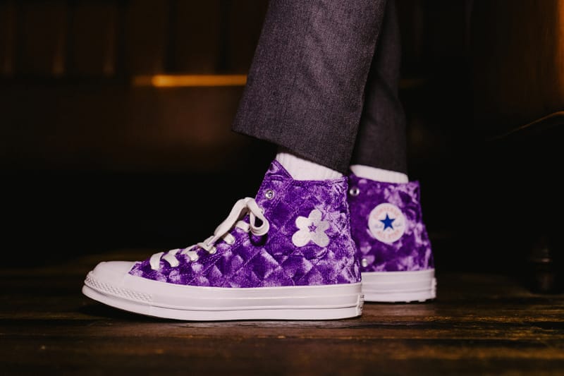 Converse best sale velour patchwork