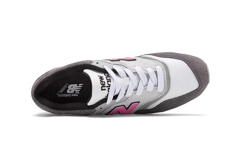 New balance 997 grey hot sale pink