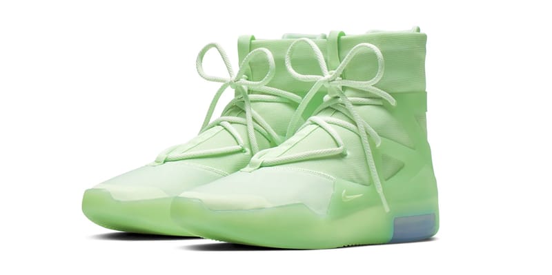 Green fear of god nike on sale