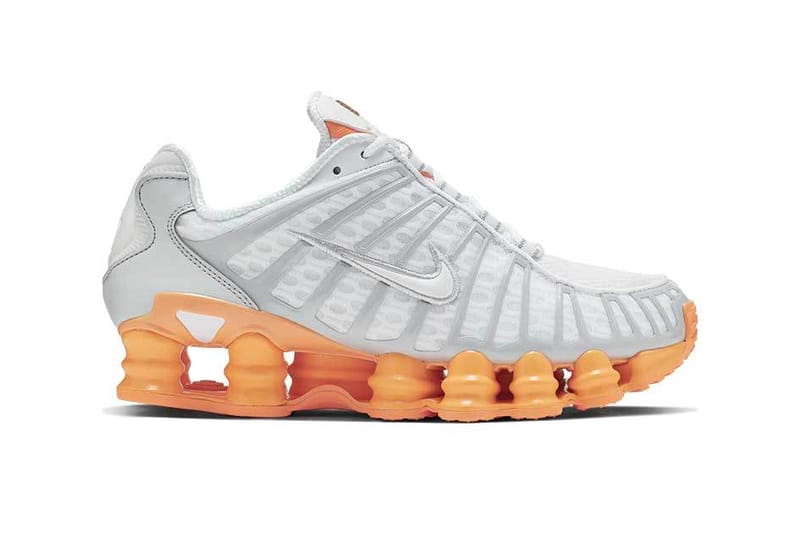 Orange nike hot sale shox tl