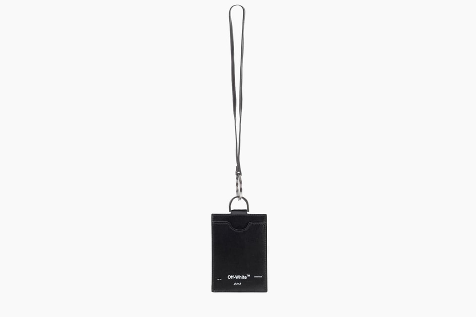 Off White Black Logo Leather Card Holder Price | Drops | Hypebeast