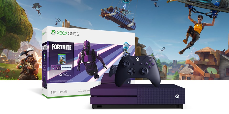 A Purple 'Fortnite' Themed Xbox One S Has Leaked | HYPEBEAST