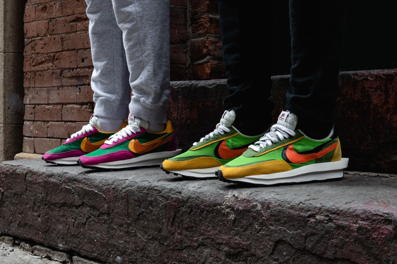 sacai x Nike LDWaffle Daybreak Colorways On-Feet | Hypebeast