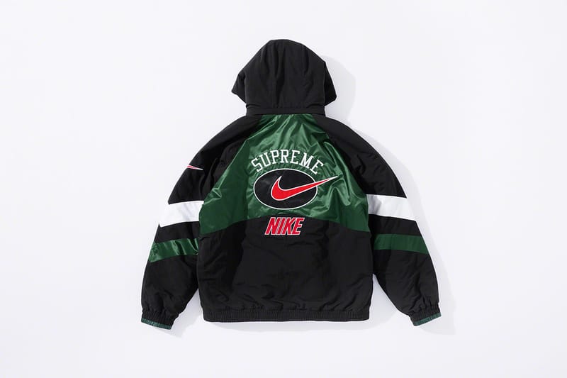 Supreme nike jacket on sale green