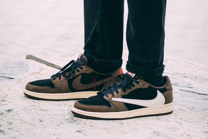 Travis Scott x Air Jordan 1 Low On-Feet Closer Look Photos | Hypebeast