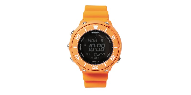 Seiko Prospex Taps BEAMS for Bright Orange Digital Fieldmaster