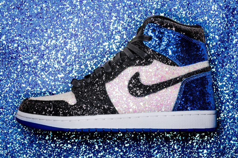 Jordan glitter outlet shoes