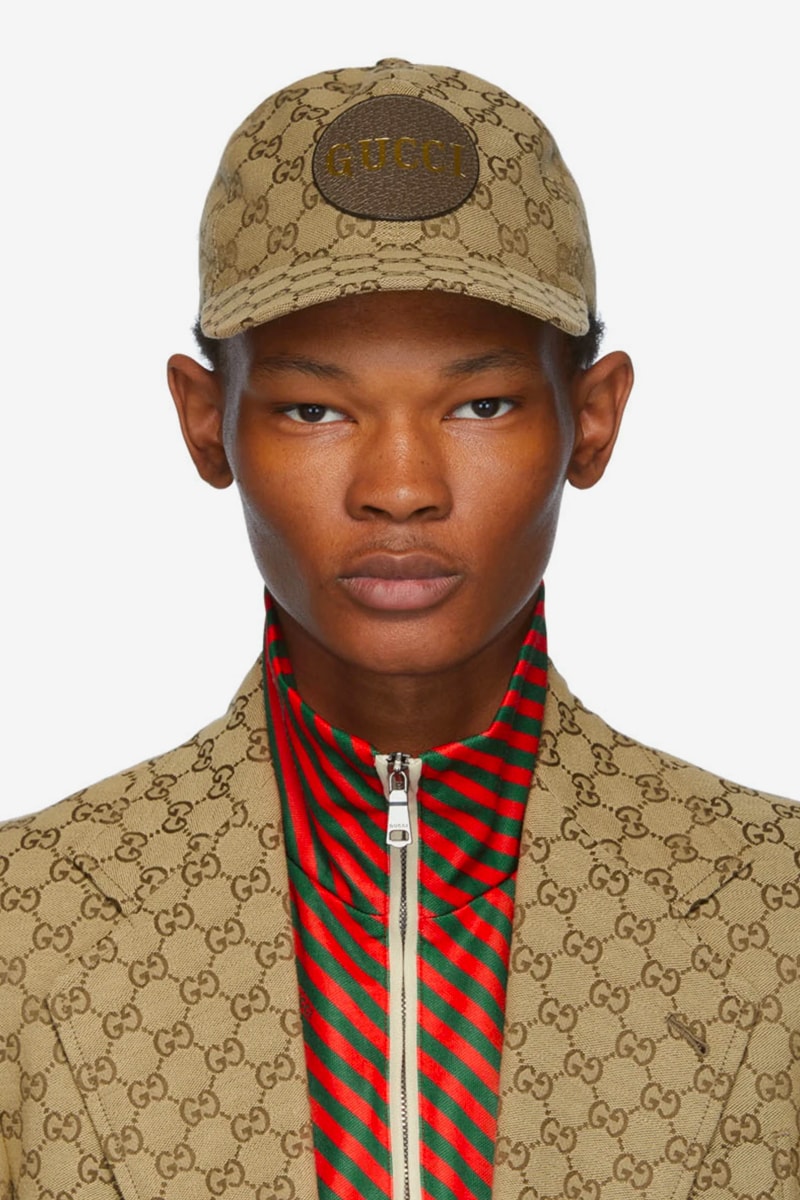 Gucci Brown GG Logo Suit & Patch Cap Release | Hypebeast