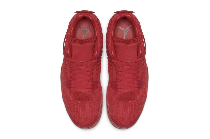 Red jordan 4 on sale flyknit