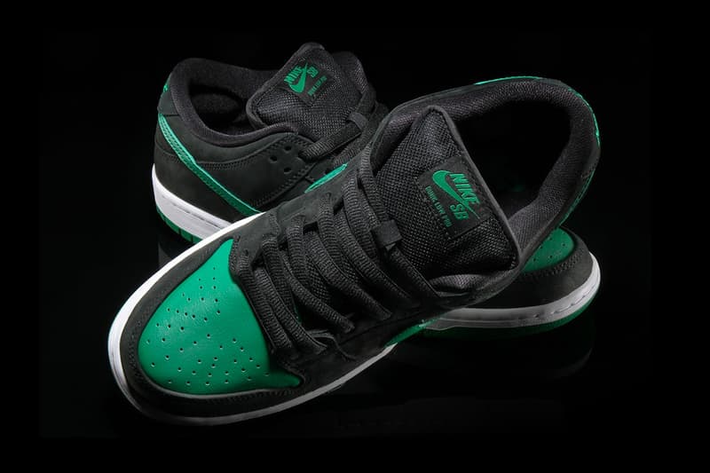 nike sb dunk low pro pine green