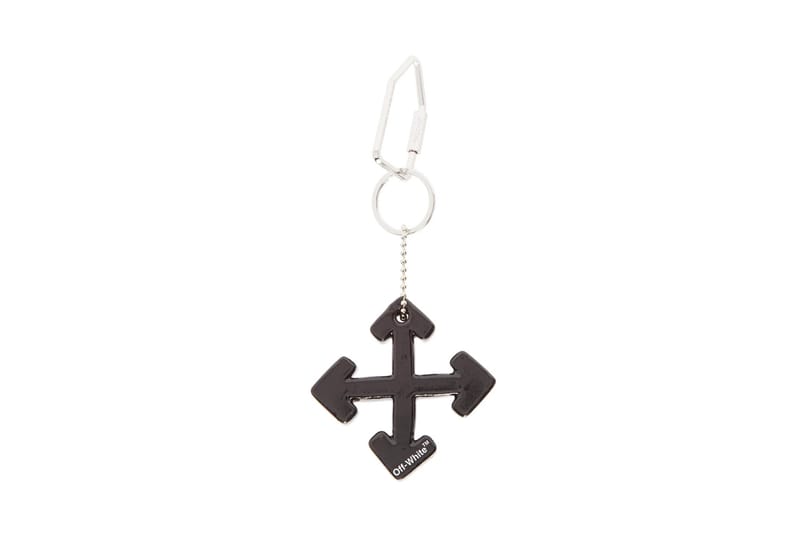 OFF-WHITE　ARROW KEYRING クロスアロー　キーリング off-white-patent-arrow-key-