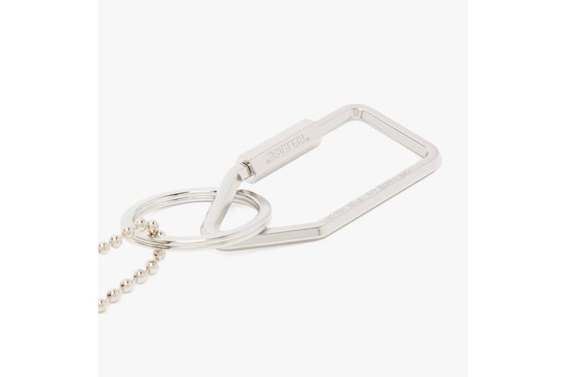 Off-White™ Patent Arrow Key Ring Release | Hypebeast