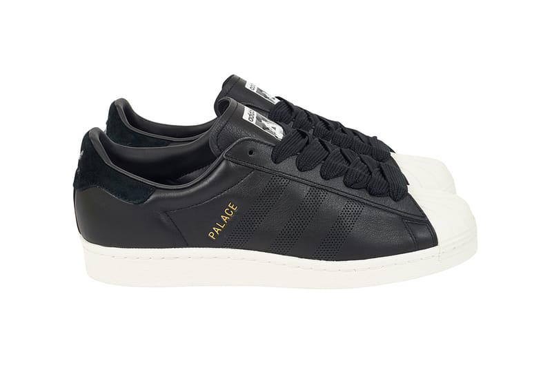 Superstar black clearance with gold stripes