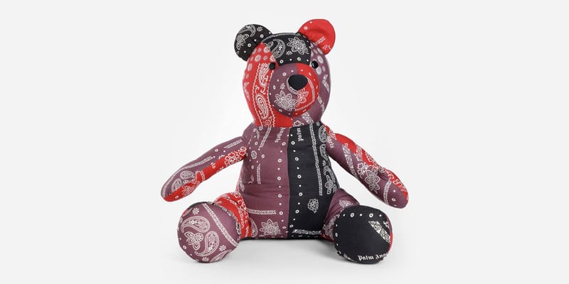 Palm Angels Bandana Patchwork Teddy Bear Release | Hypebeast