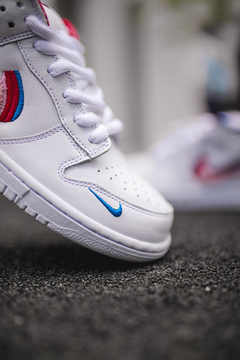 nike sb dunk low parra on feet