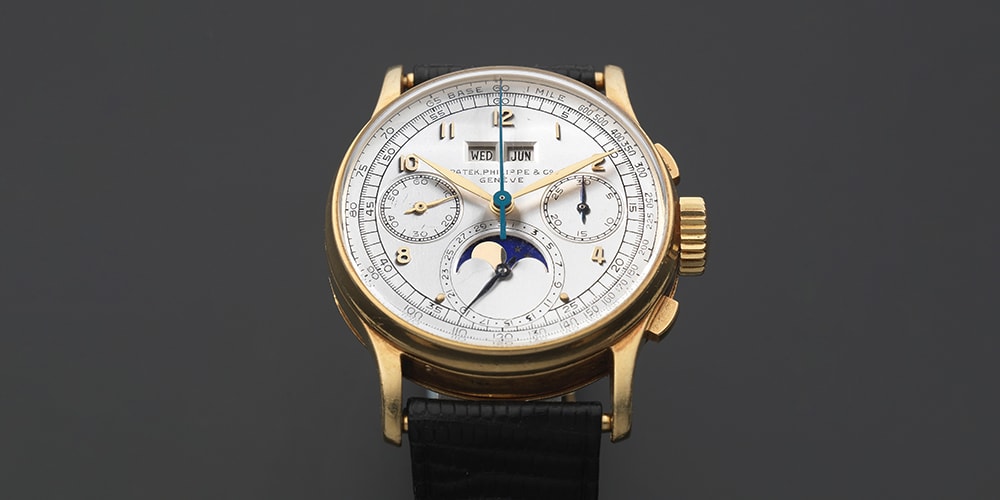 Patek Philippe 1947 года, модель 1518, проданы на аукционе изысканных наручных часов за 420 тысяч долларов США