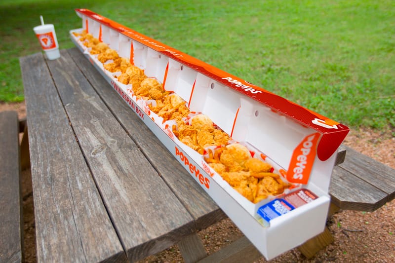 Popeyes Louisiana Kitchen Wingspan Box Announcement | Hypebeast