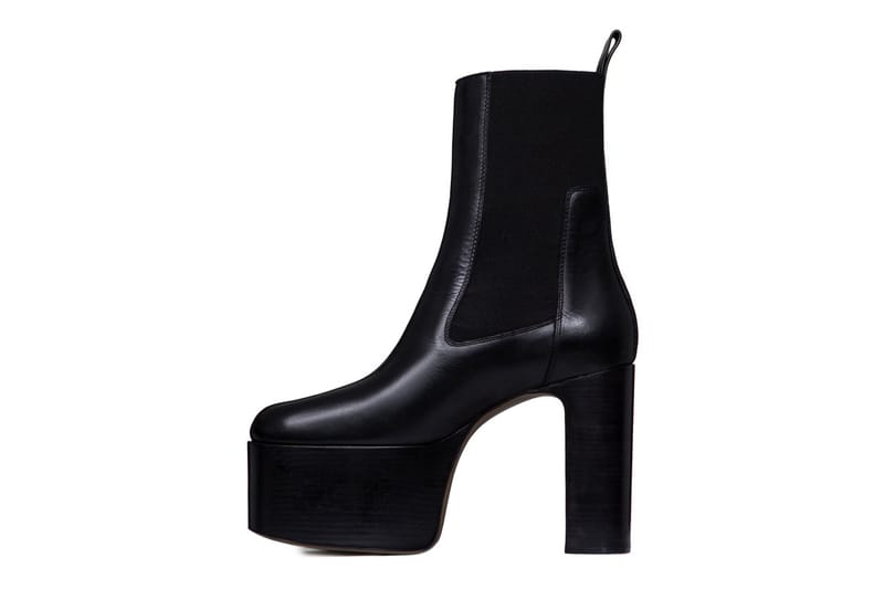 Rick Owens' Tall Heel Kiss Boots in Black | Hypebeast
