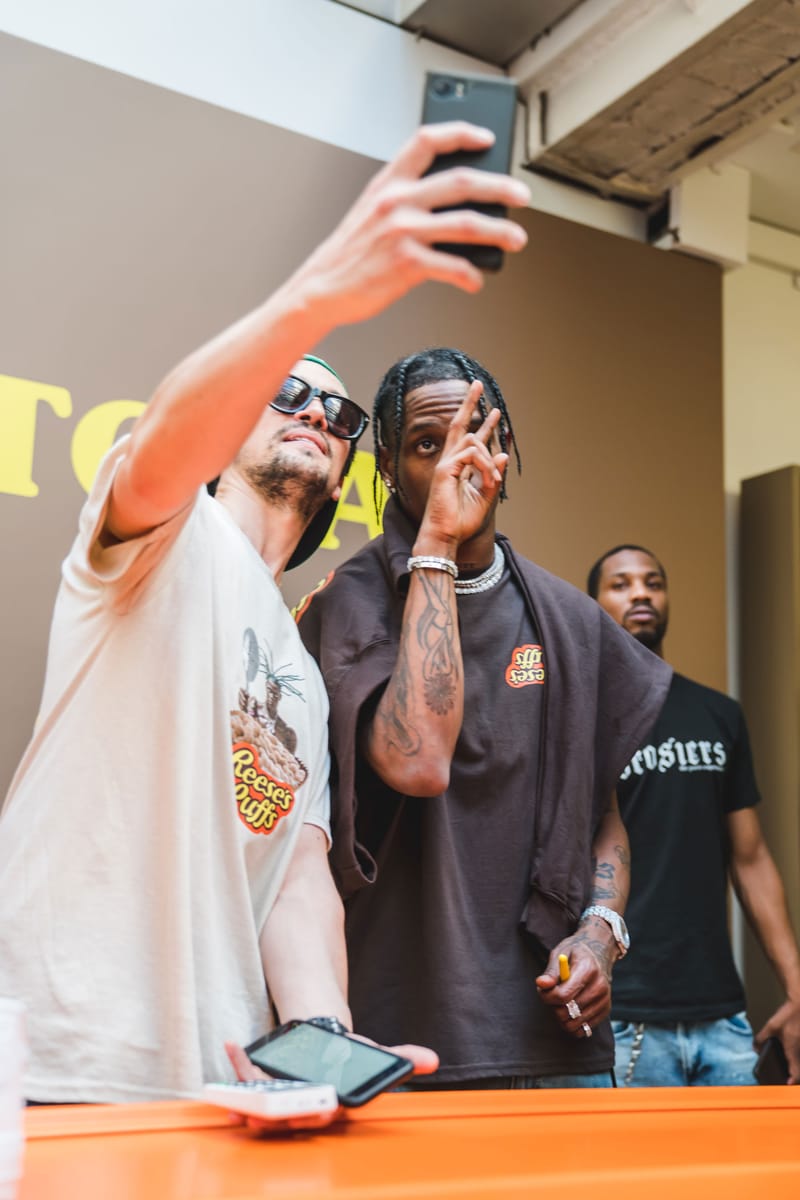 Travis Scott at His Reese s Puffs Paris Pop Up Hypebeast