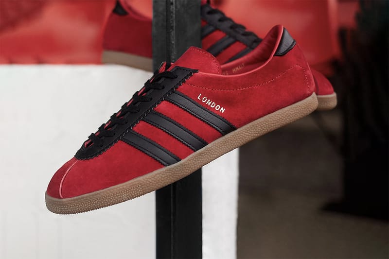 Adidas london store red black