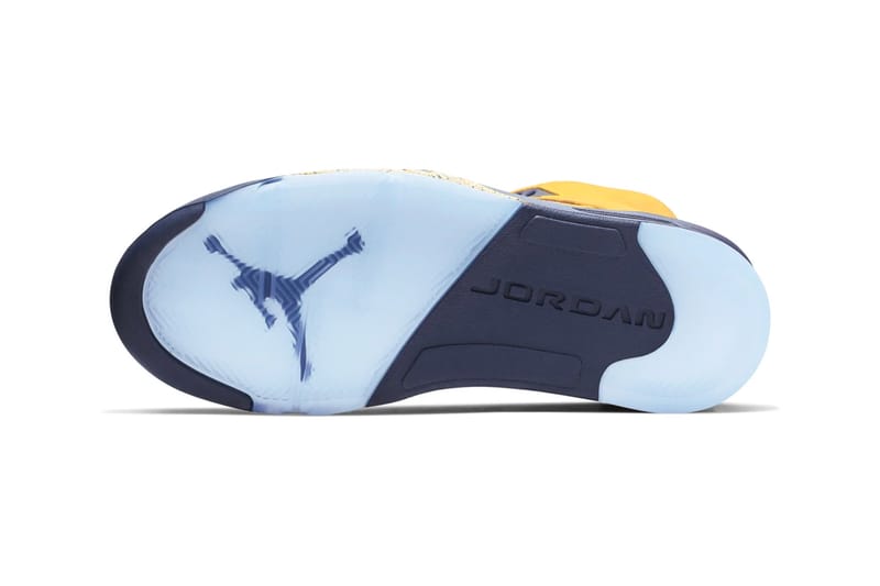 Air jordan best sale 5 michigan inspire