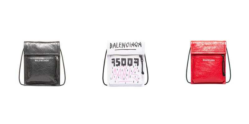 Balenciaga graffiti explorer online pouch