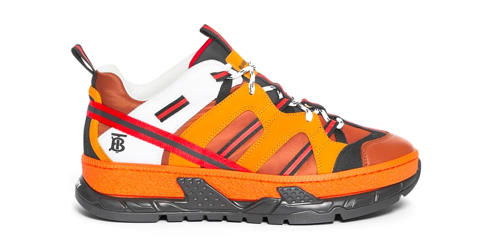 burberry sneakers orange