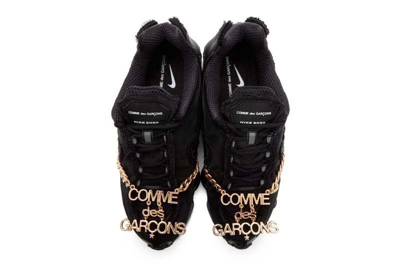 comme des garcons x nike shox tl