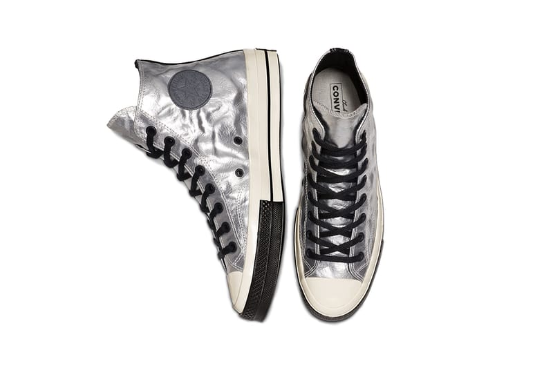 Silver chuck taylor converse sale