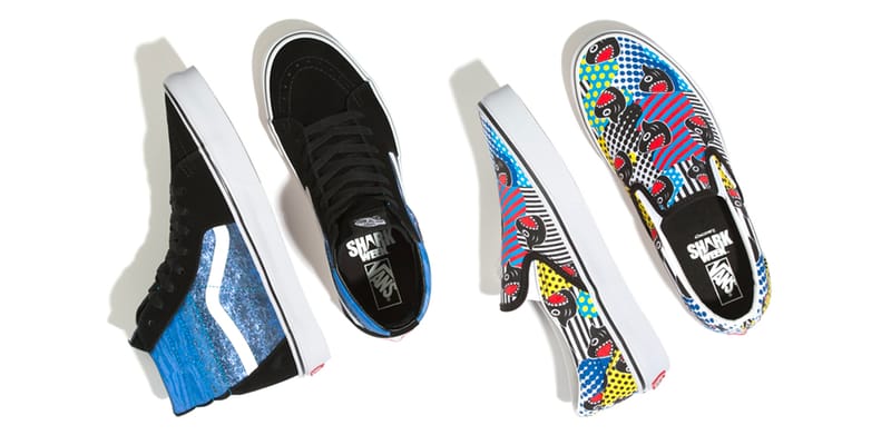 Vans slip on shark hot sale week