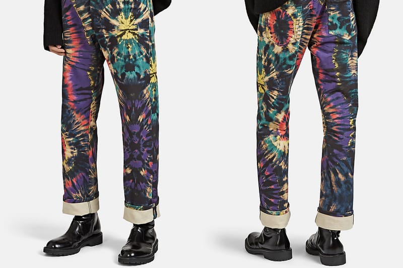 Dries Van Noten Tie-Dyed Pattern Denim Jeans FW19 | Hypebeast